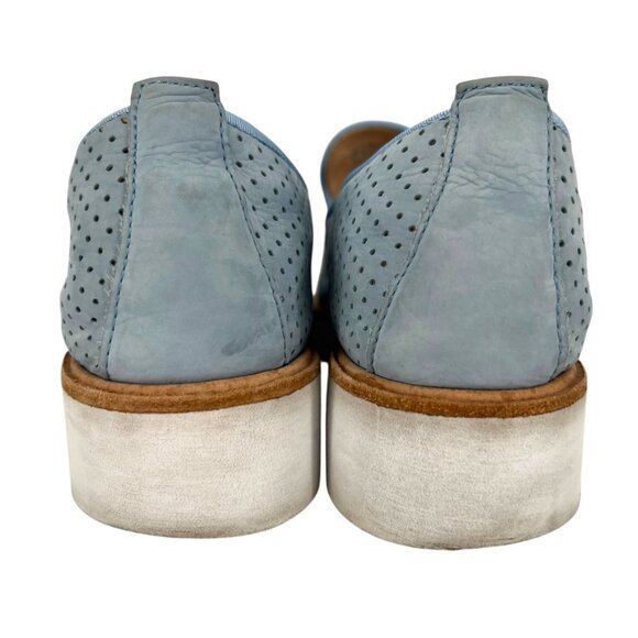 Paul Green Cailey Loafer Light Blue Perforated Slip-on White Sole Size 8 US - Picture 4 of 12